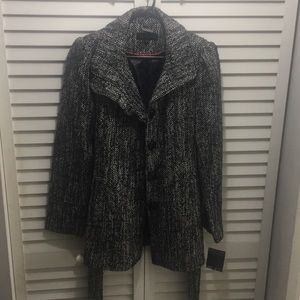 STEVE MADDEN NWT Black tweed jacket/coat